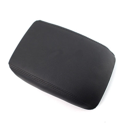 Center Console Lid Armrest Cover Leather For AUDI A4 A5 B8 2008-2016 Black Car