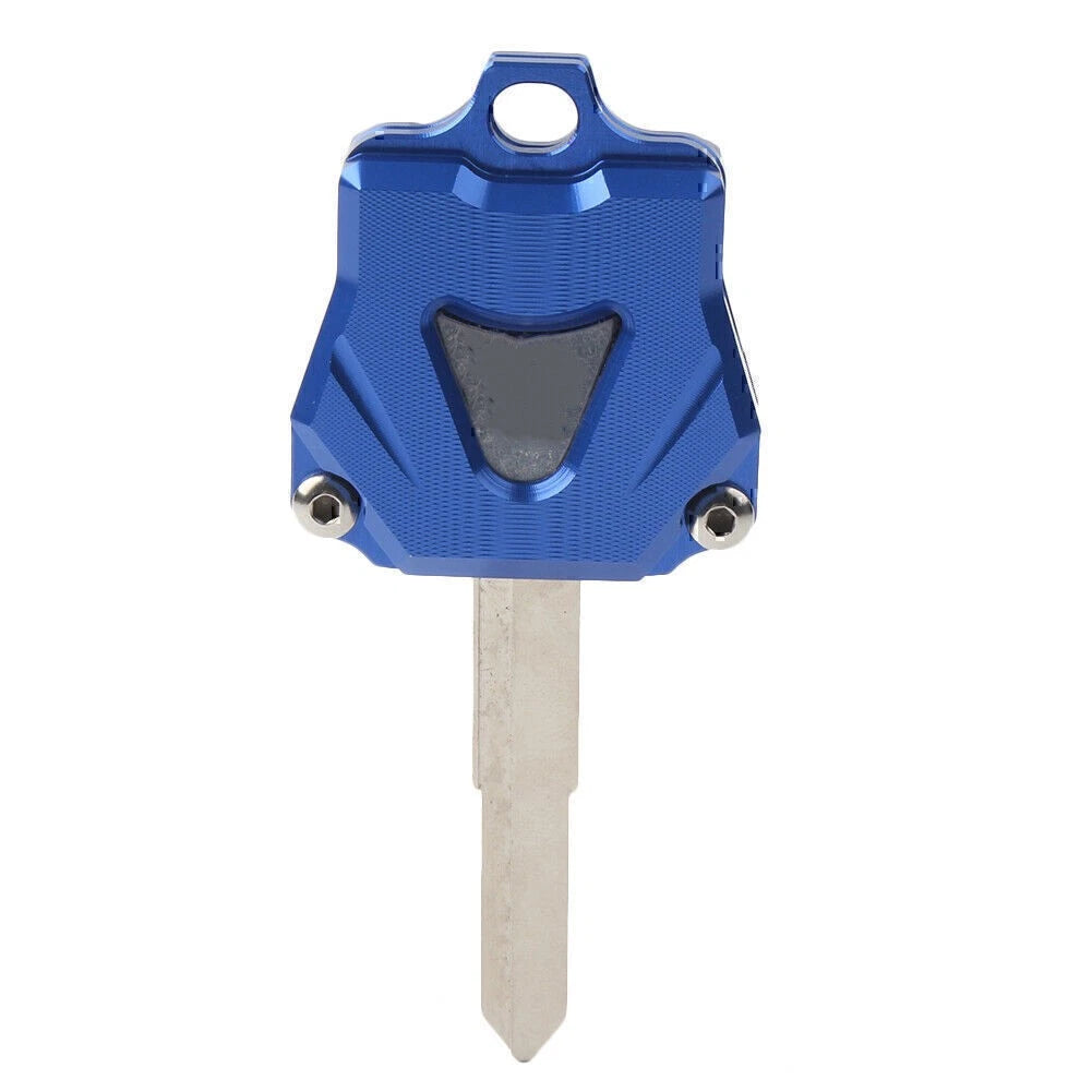 1x CNC Motor Key Shell Case Cover For Yamaha YZF R1 MT10 FZ07 FJ-09 XSR700 Blue