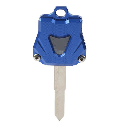 1x CNC Motor Key Shell Case Cover For Yamaha YZF R1 MT10 FZ07 FJ-09 XSR700 Blue