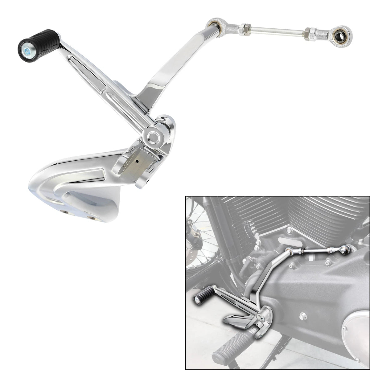 Mid Controls Shift Side & Brake Side Kit Fit For Harley FLSB FXFB FXFBS 2018-Up