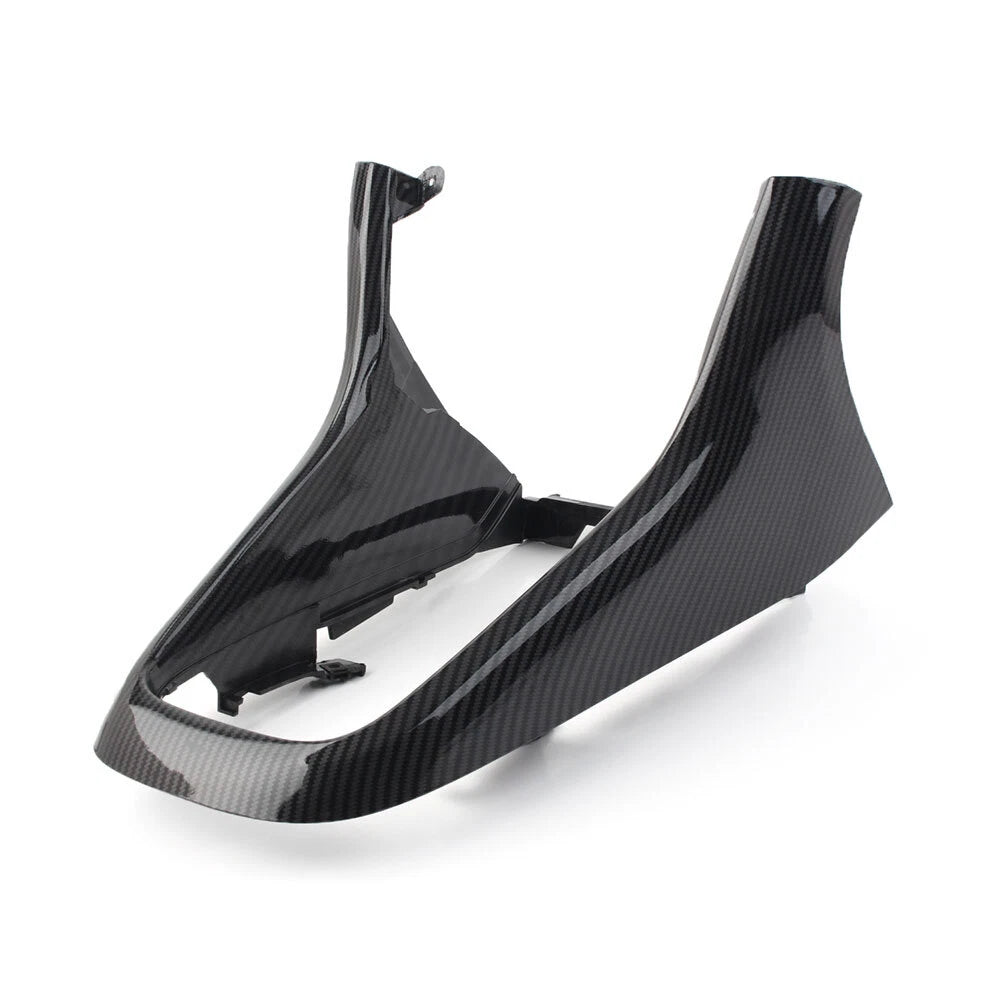 1x Front Console Cover Surround Trim For VW Golf MK6 2009-14 Carbon Fiber Black
