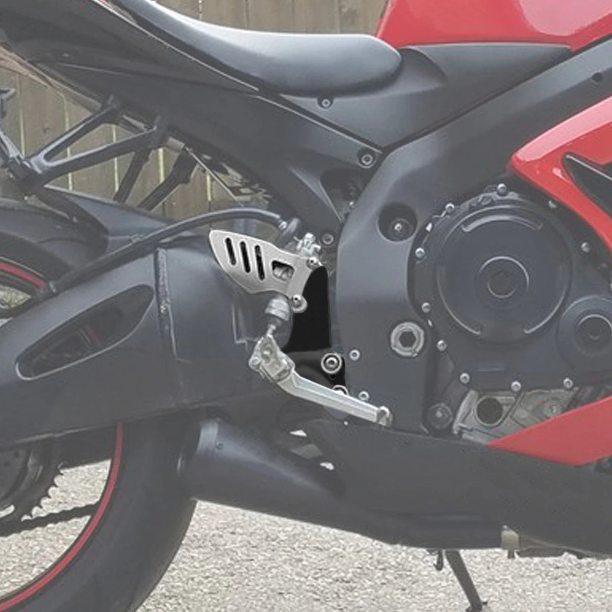 Front Driver Footrest Footpegs Bracket Fit For SUZUKI GSXR600 GSXR750 2006-2010