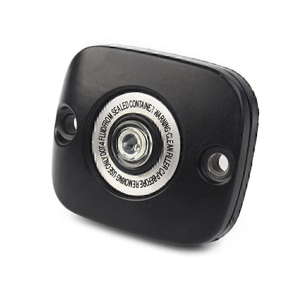 Black Front Brake Master Cylinder Cover For Harley Big Twin 96-up VRSC Sportster