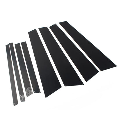 8 Pcs Car Bright Black Door Window Pillar Post Cover Trim For BMW X3 F25 2011-17
