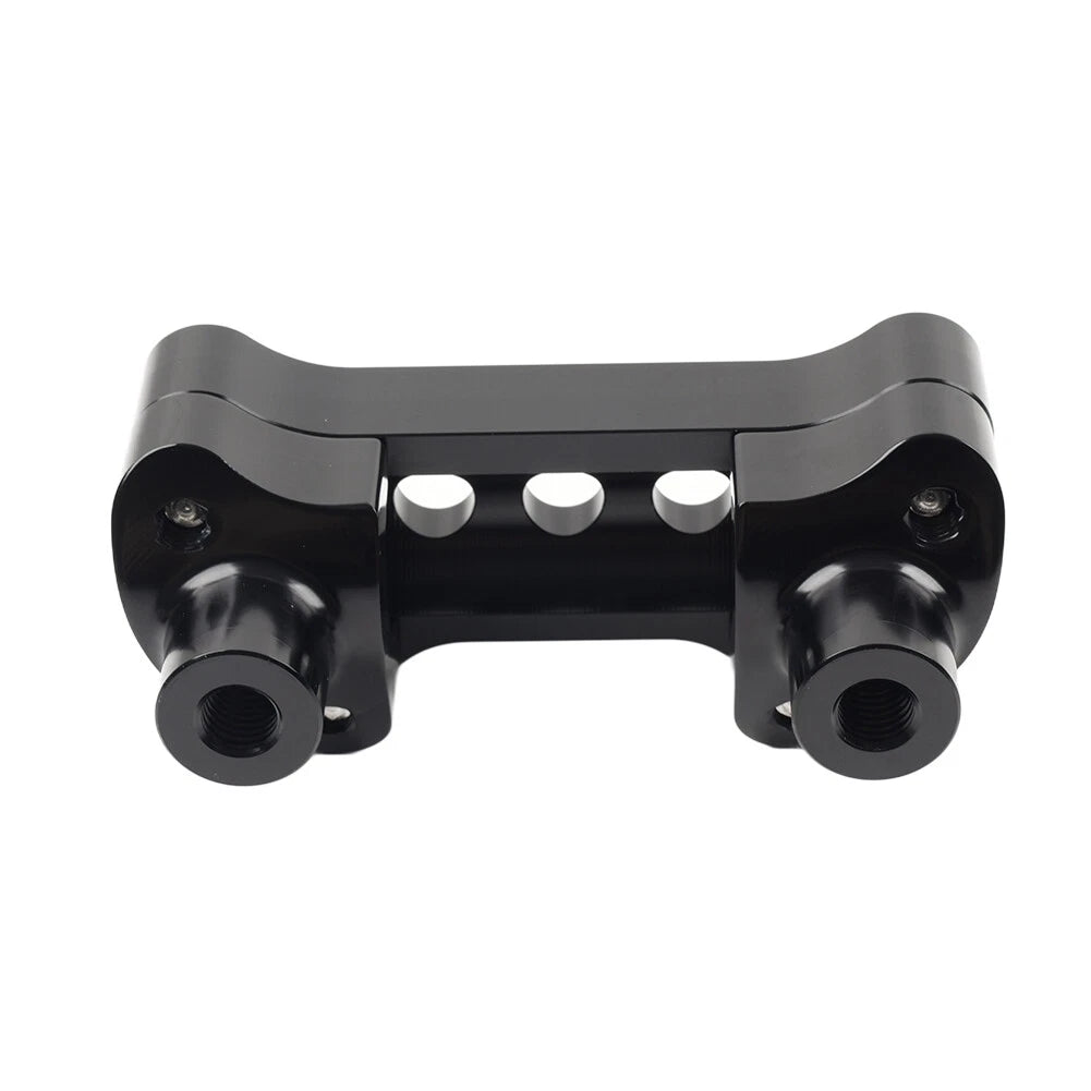Handlebar Riser Top Clamp Mount For Harley Sportster Softail Dyna Road King Blk