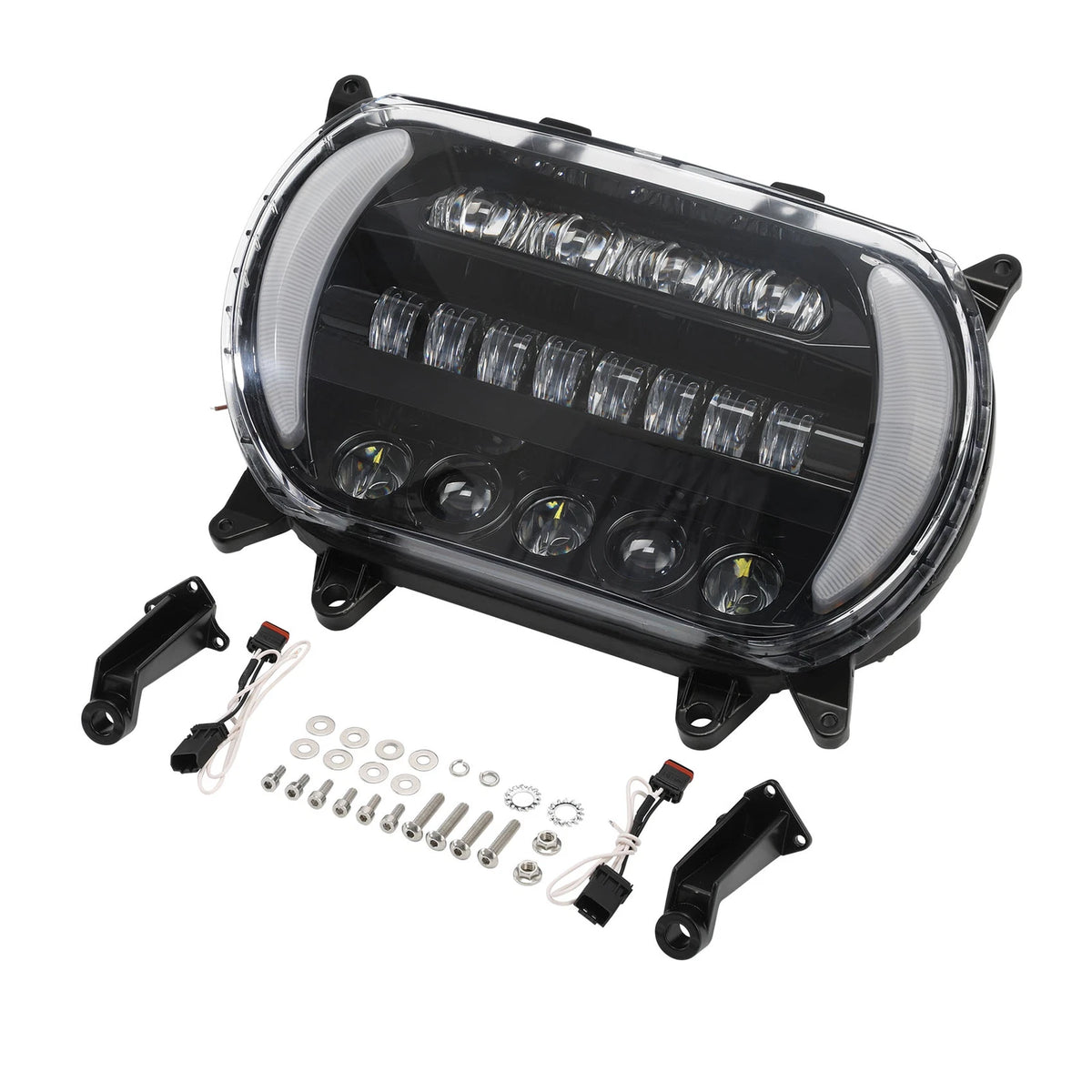 Front LED Headlight Assembly Turn Signal Light For Harley Road Glide FLTRX 15-23