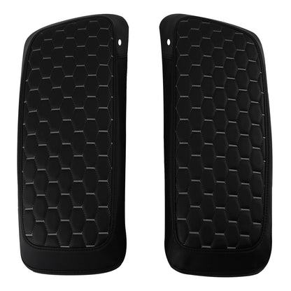 Black White Hard Saddlebags Lids Covers For Harley Electra Street Glide 14-23 22