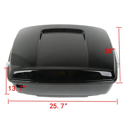 King Trunk Backrest Pad Mount Rack Fit For Harley ElectraRoad Glide King 1997-08