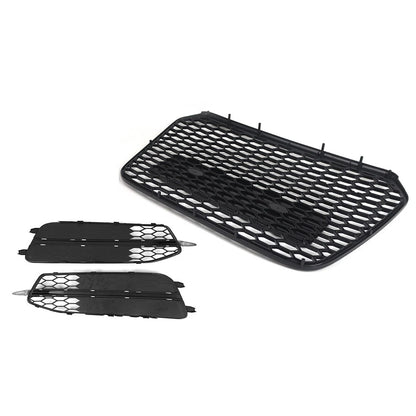 Front Radiator Grille With Fog Light Grille Cover Fit For Audi A6 S6 2012-14 US