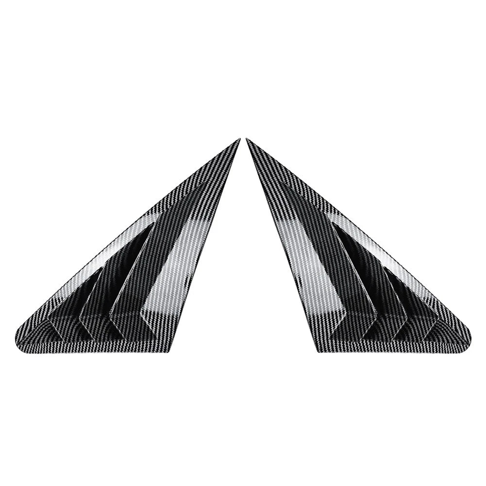 Carbon Look Rear Window Louver Shutter Cover For Audi A3 S3 8V RS3 Sedan 14-20
