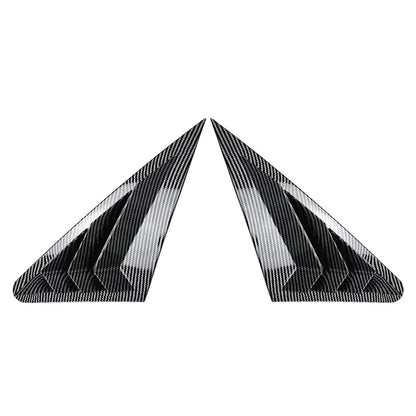 Carbon Look Rear Window Louver Shutter Cover For Audi A3 S3 8V RS3 Sedan 14-20