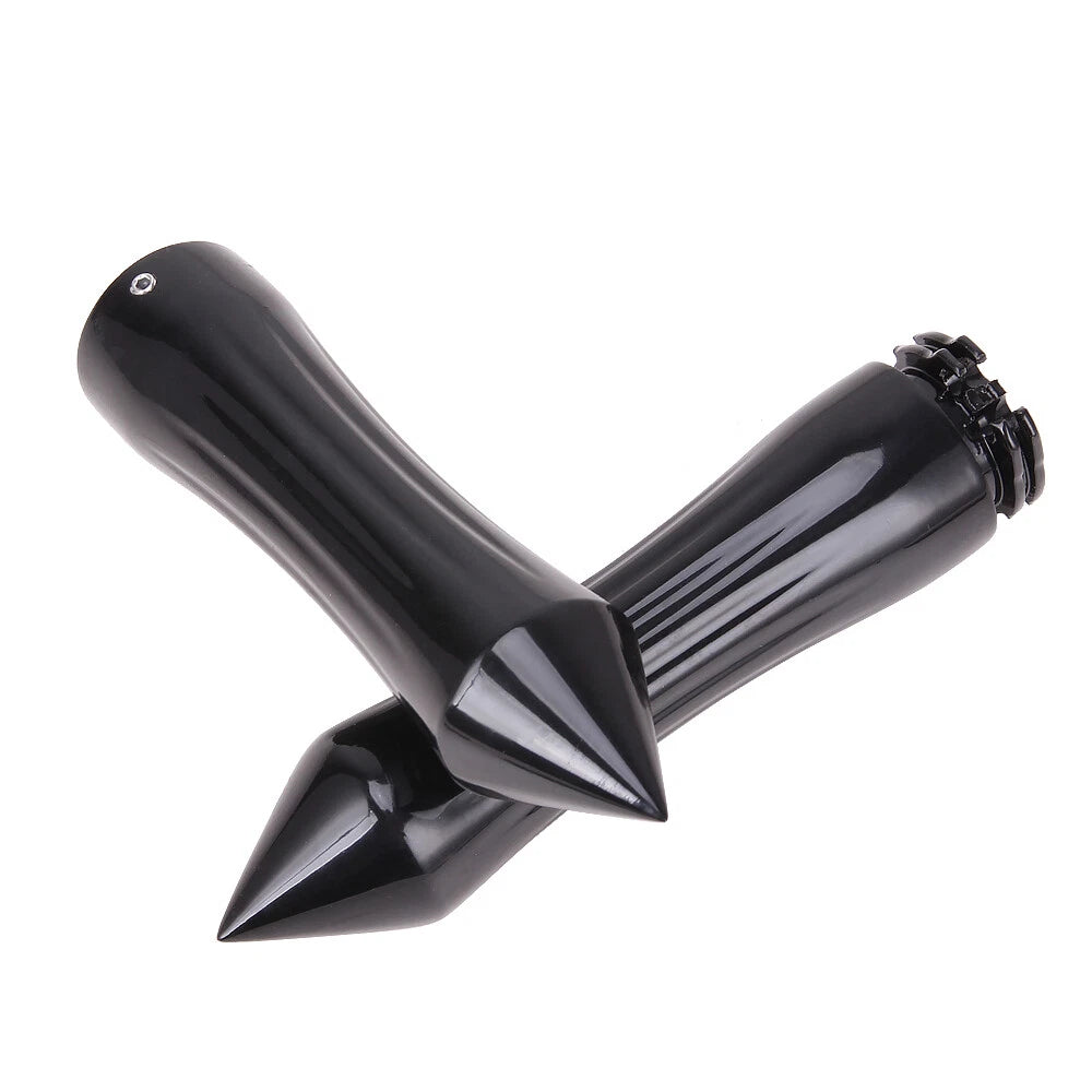 1" Motorcycle Spike Handlebar Hand Grips With Throttle For Harley Honda Kawasaki