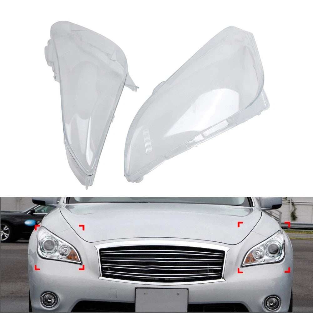 Headlight Headlamp Lens Shell Cover Fit For Infiniti M25 M35 M37 2011-2012