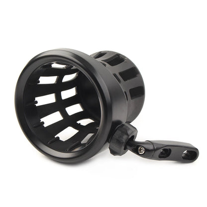 Handlebar Cup Holder Drink W/ Mesh Basket Mount Universal Fit Harley Motorcycle