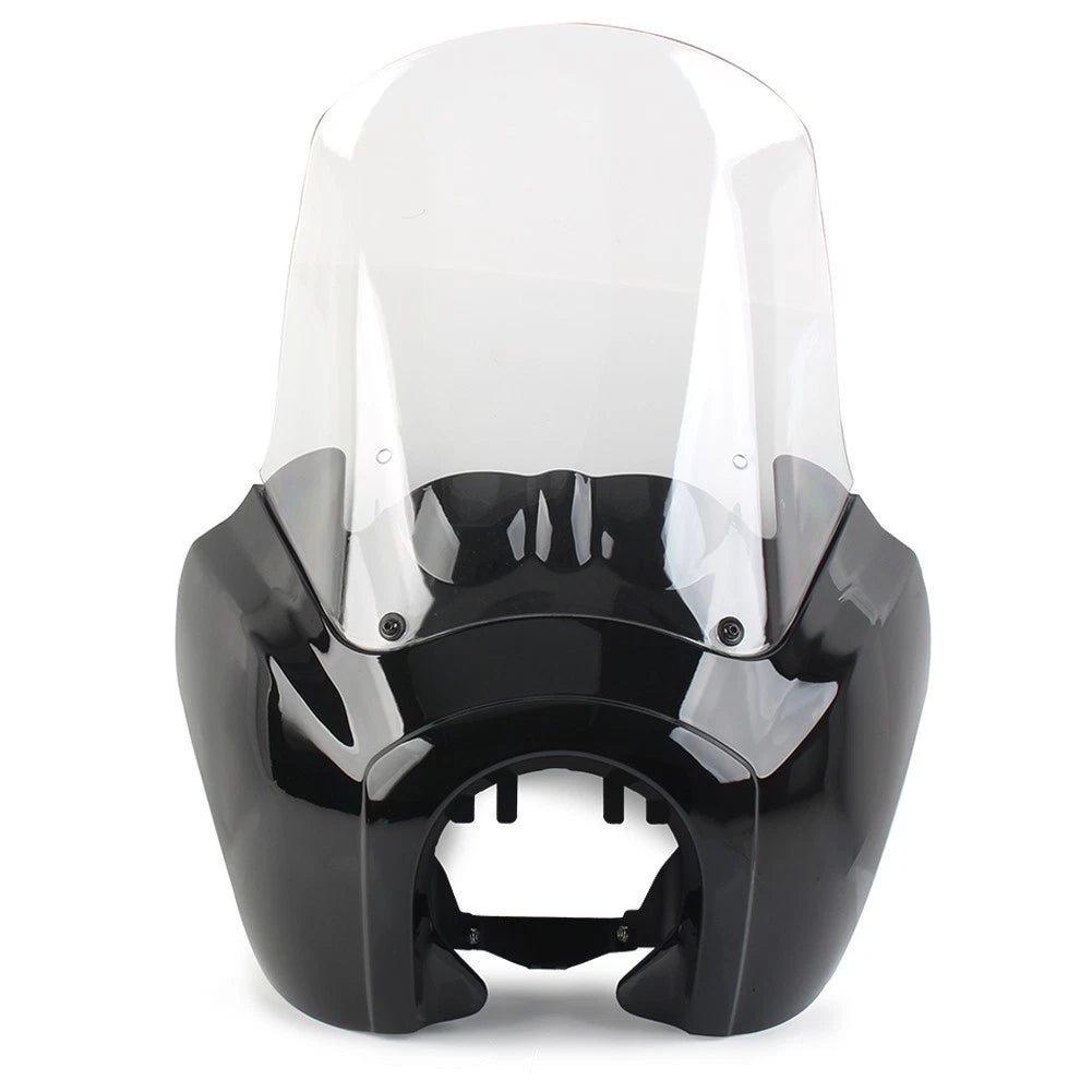Headlight Fairing Cover W/ 15'' Clear Windshield For Harley Dyna FXDXT T-Sport