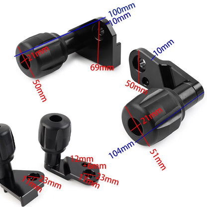 Engine Frame Slider Crashpads Protector For Suzuki GSXR1000 GSX-R1000 R 2017-21