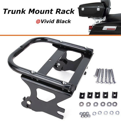Detachable Two-up Tour Pack Mount Rack & Docking Hardware Kit For Harley 97-08