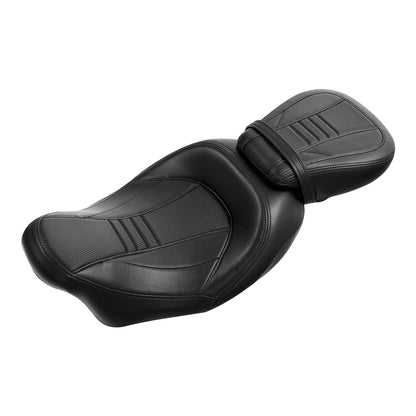 Rider Passenger Seat &Backrest Pad Fit For Harley Touring Road Glide 2009-2023