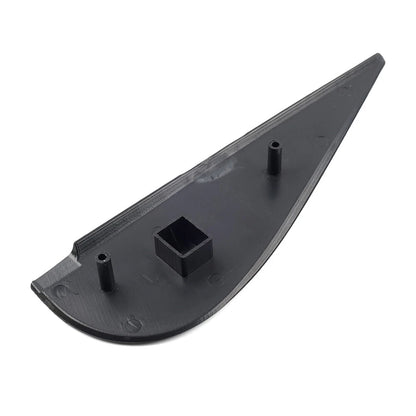 Door Side Mirror Triangle Flag Applique Left Black Fit Jeep Wrangler JK 2007-18