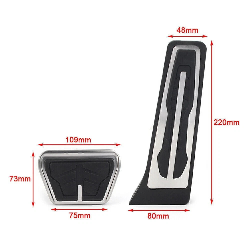 For BMW 1 2 3 4 5 6 7 Series X3 X5 X6 No Drill AT Pad Fuel Gas Brake Pedal Cover