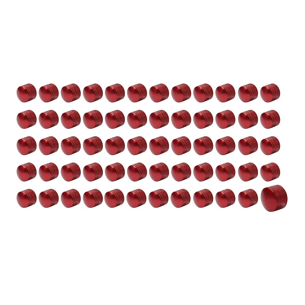 60X Engine Screw Bolt Cover Kit Red For Harley Fat Boy Electra Glide Dyna Red