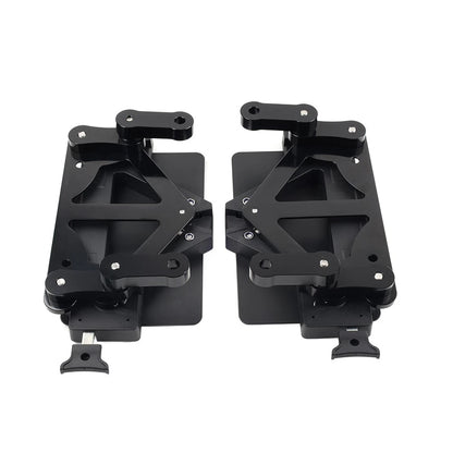 BLK Motor Saddlebag Guard Rails Bracket Quick Release Lockable Mount For Harley
