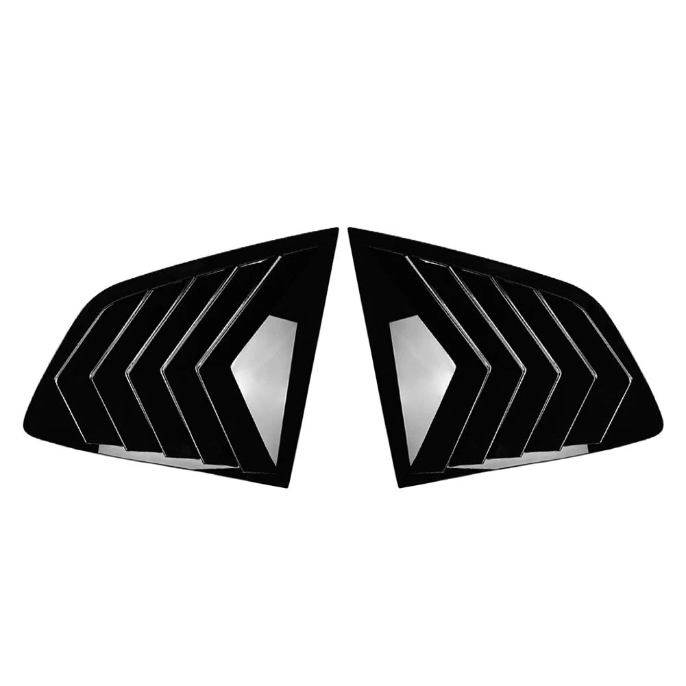Glossy Black Rear Window Louver Shutter Cover Trim For BMW X3 IX3 G01 2018-2024