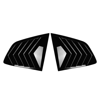 Glossy Black Rear Window Louver Shutter Cover Trim For BMW X3 IX3 G01 2018-2024