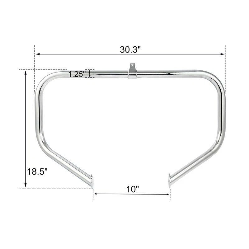 Highway Engine Guard Crash Bar Footpegs Fit For Harley Street Road Glide 09-24