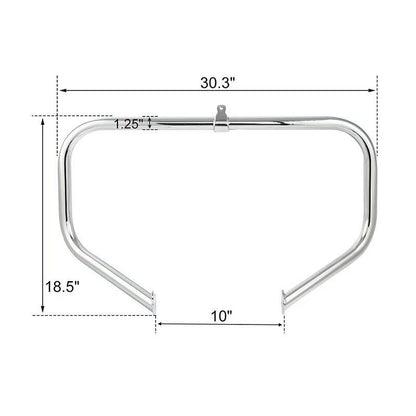Highway Engine Guard Crash Bar Footpegs Fit For Harley Street Road Glide 09-24