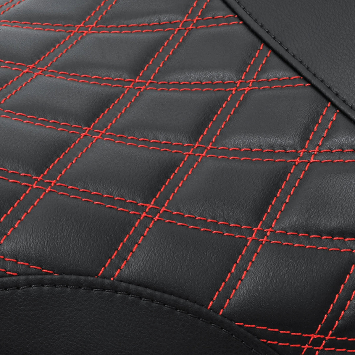 Rider Passenger Seat Fit For Harley Softail Street Bob Standard 18-Up Black Red