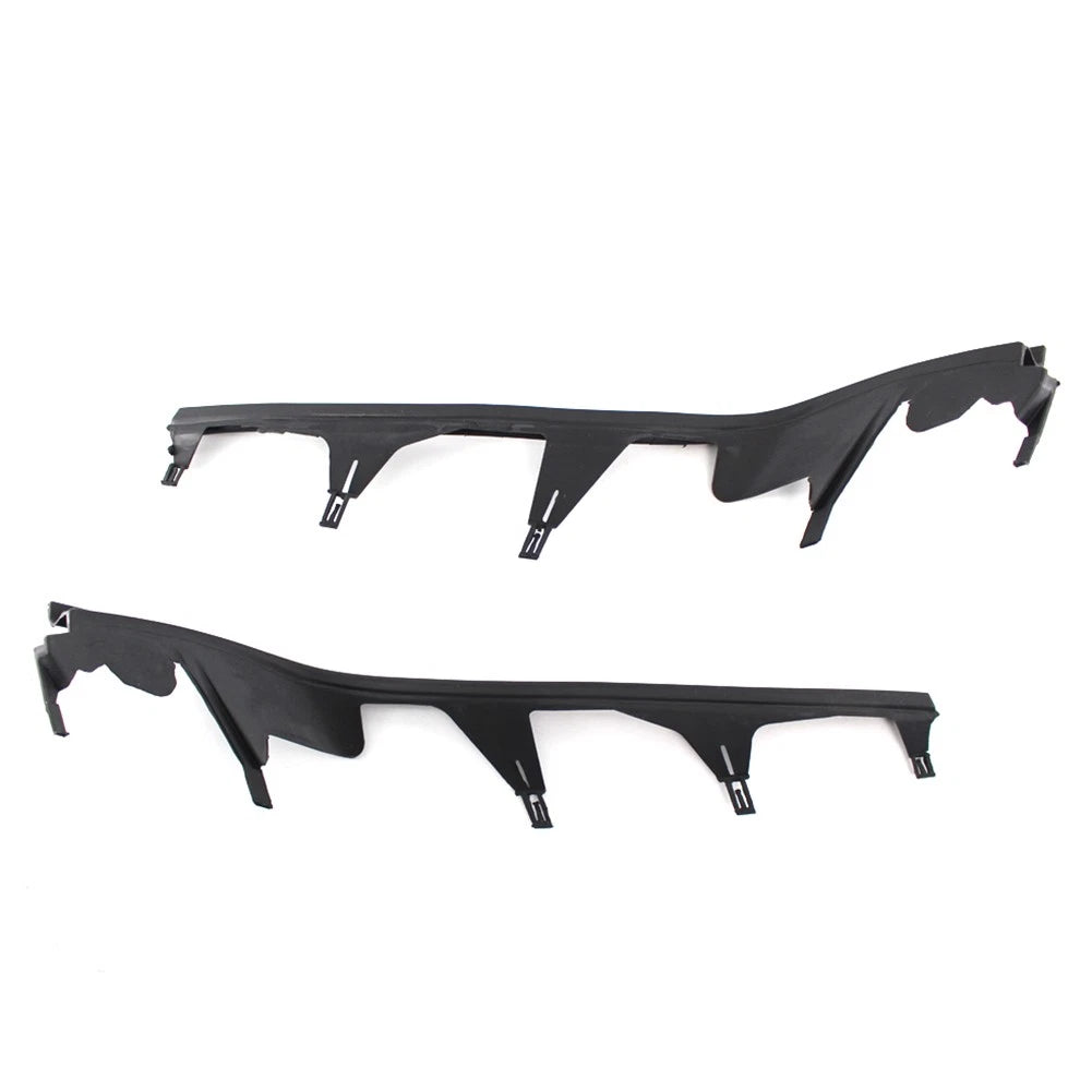 Pair Car Upper Headlight Lamp Cover Strip Trim For BMW 3 Series E46 4 Door 98-01