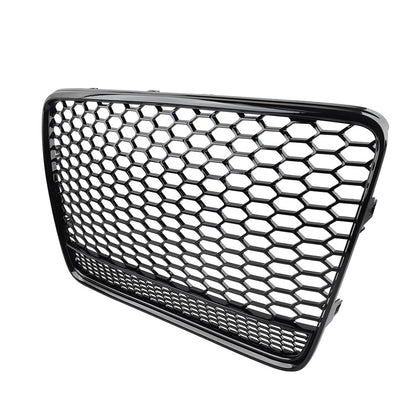 Front Bumper Radiator Mesh Grille Glossy Black For Audi Q7 2005-2015