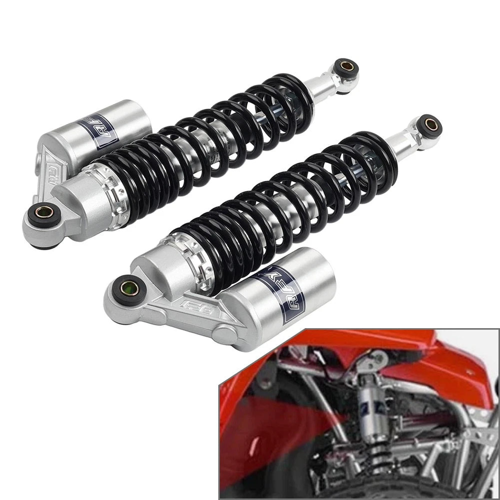 8MM Spring 375MM Rear Shock Absorber For Yamaha Banshee 350 YFZ350 1987-2006 Blk