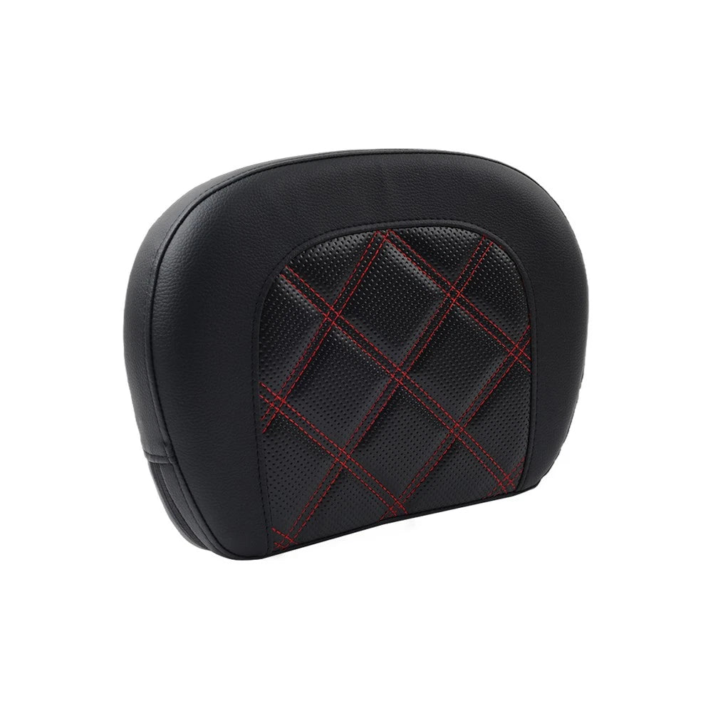 Red Stitching Passenger Sissy Bar Backrest Pad Bracket For Harley Street Glide