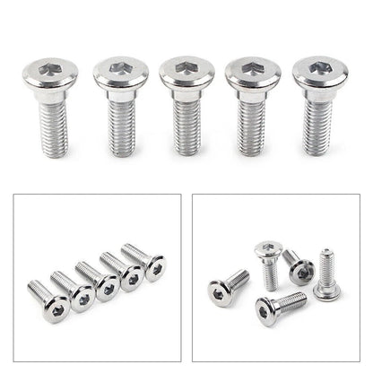 5x M8x25mm x 1.25 Steel Bolts Ti Hex Socket Disc Brake Rotor Screws Fasteners US