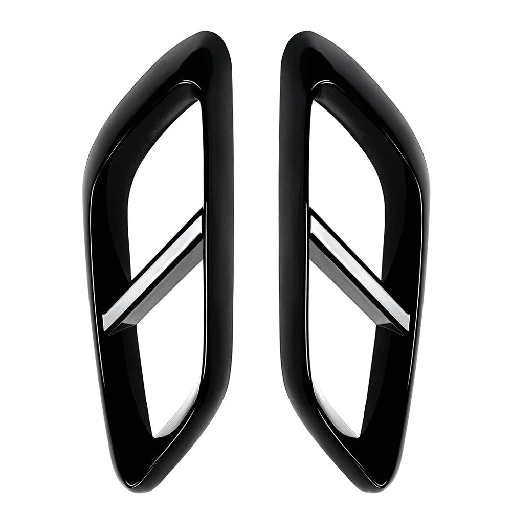 Rear Throat Exhaust Pipe Cover For Mercedes Benz E Class W214 2024+ Glossy Black