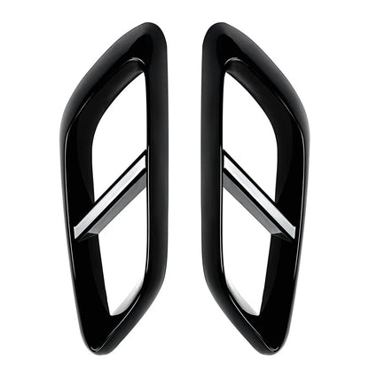 Rear Throat Exhaust Pipe Cover For Mercedes Benz E Class W214 2024+ Glossy Black