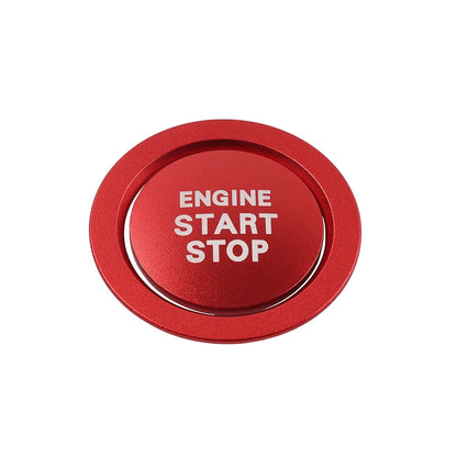 Red Engine Start Stop Push Button Cover Ring For Toyota Tacoma Yaris Prius Red