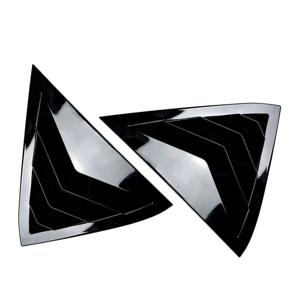 Glossy Blk Rear Louver Shutter Cover For Ford Fiesta MK7 MK7.5 Hatchback 08-17