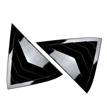 Glossy Blk Rear Louver Shutter Cover For Ford Fiesta MK7 MK7.5 Hatchback 08-17