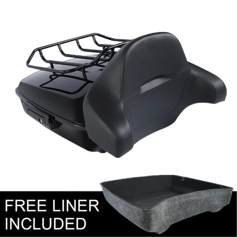 Chopped Trunk Two Up Mount Rack Fit For Harley Touring  Electra Road Glide 97-08