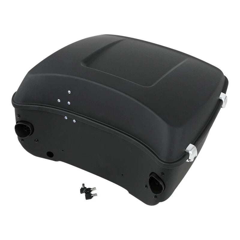 Matte Black King Trunk Pad Rack Speakers Fit For Harley Street Glide 14-25