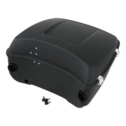 Matte Black King Trunk Pad Rack Speakers Fit For Harley Street Glide 14-25