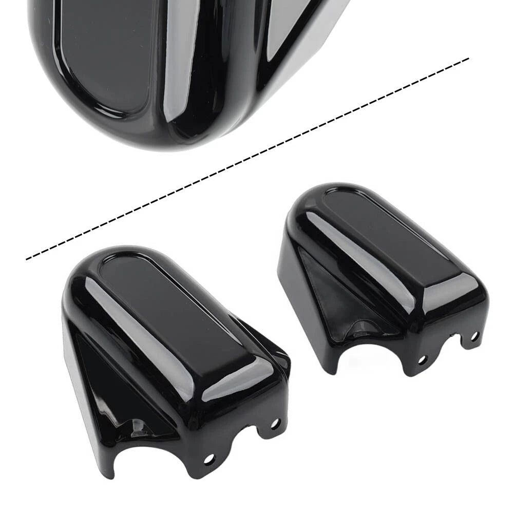 Bar Shield Rear Axle Covers Swingarm Cap For Harley Softail FLSTN 2008-up US