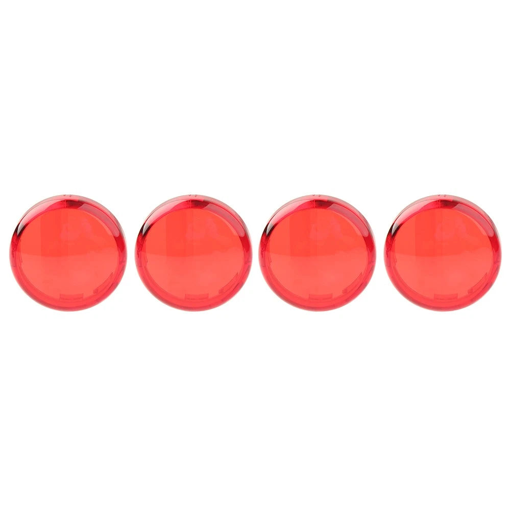4x Turn Signal Lens Light Cover Guard Red For Harley Touring Softail Dyna Fatboy