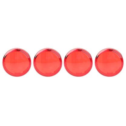 4x Turn Signal Lens Light Cover Guard Red For Harley Touring Softail Dyna Fatboy