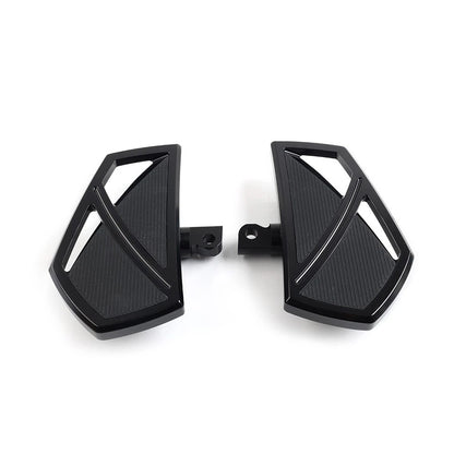 1 Pair of Black Floorboard Footrest Footpegs For Harley Softail 2018-2023