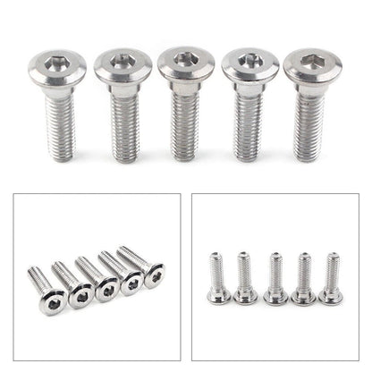 5x M8x30mm x 1.25 Bolts Ti Hex Socket Disc Brake Rotor Screws Fasteners US