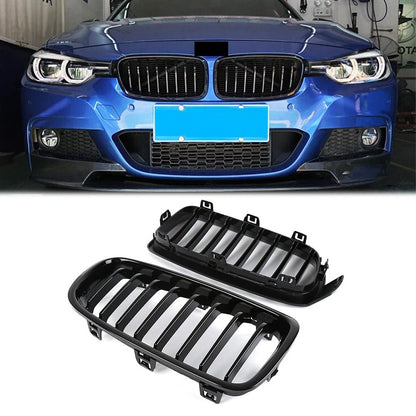 Front Upper Center Grille Grills ABS For BMW 3 Series F30 F31 2013-2019